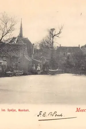 Meerkerk van af de Kade 1902 Alblasserwaard HC11755 Premium