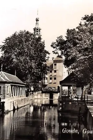 Popularny Gouda Gouwe met Visbanken en verdwenen draaibrug HC7837