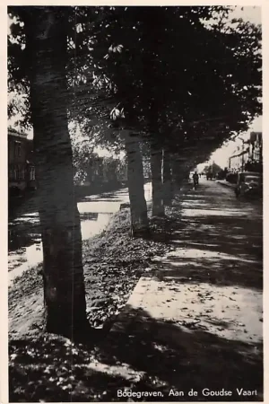 Bodegraven Aan de Goudse Vaart 1949 HC6972 Autentyczny