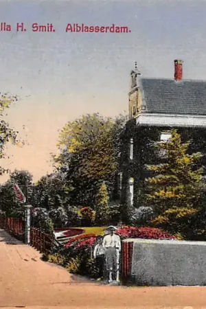 Alblasserdam Villa H. Smit 1929 HC6750 Autentyczny