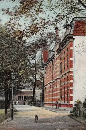 Oryginalny Gouda Regentesseplantsoen met Kleiwegbrug 1904 HC6435