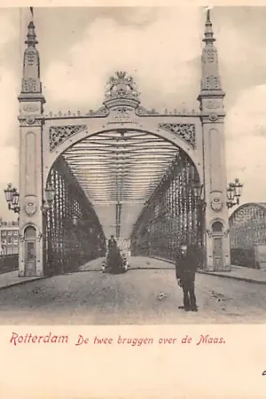 Premium Rotterdam De twee bruggen over de Maas HC6323
