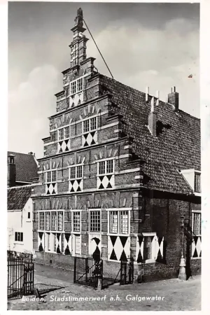 Autentyczny Leiden Stadstimmerwerf a.h. Galgewater 1958 HC4180