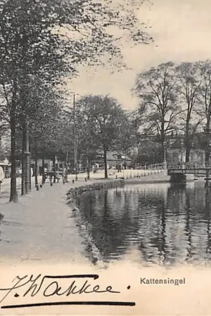 Oferta limitowana Gouda Kattensingel met Kleiwegbrug 1904 HC2097