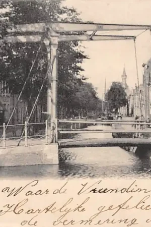 Gouda Nieuwehaven met brug Lage Gouwe HC1628 Najlepsza cena