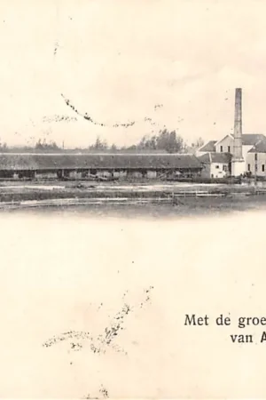 Gouda Kromme Gouwe A. de Jong & Zonen Houtkoopers 1902 Tussen Gouda en Waddinxveen HC391 Bezpieczna płatność