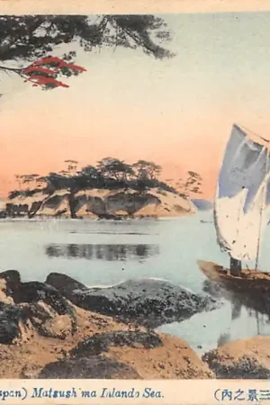 Japan Three Views in Japan Matsush'ma Inlando sea Nippon Azië HC61448 Tylko dziś