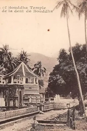 Oryginalny Sri Lanka Ceylon Colombo Tooth's of Bouddha Temple 1925 Azië HC61438