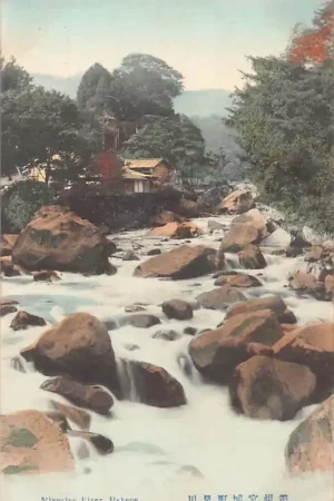 Japan Miyagino River Hakone Nippon Azië HC57772 Bezpieczna płatność