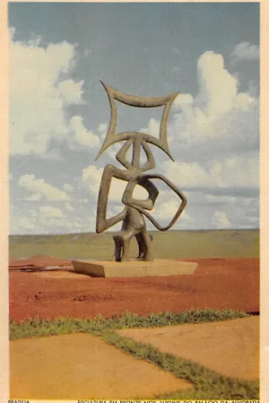 Popularny Brazilië Brasilia Escultura em bronze nos jardins do palacio da Alvorada Brasil Zuid-Amerika HC56786