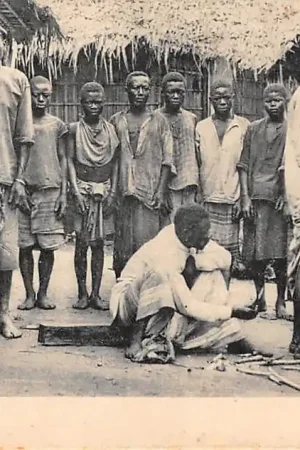 Nowość Angola Portuguese Congo Rapases da Missiao Catholica Congo Rozen van de Katholieke Missie R.K. Faca quente Afrika Africa HC60245