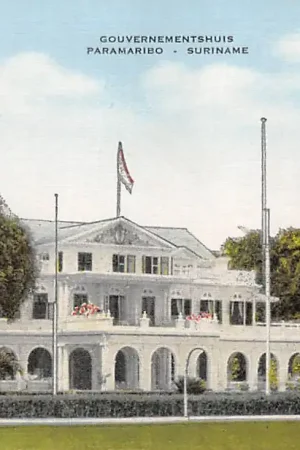 Suriname Paramaribo Gouvernementshuis Standbeeld Koningin Wilhelmina Zuid-Amerika HC60025 Szybka dostawa