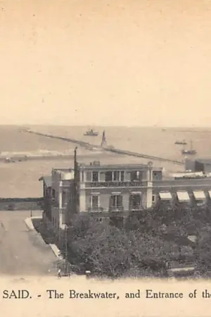 Ekspresowa dostawa Egypte Port Said The Breakwater and Entrance of the Harbour Egypt Afrika HC55373