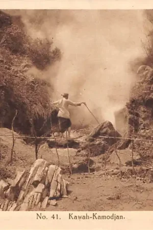 Premium Nederlands-Indië Garoet Kawah-Kamodjan Indonesië Indonesia Azië HC54906