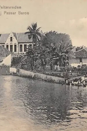 Darmowa dostawa Nederlands-Indië Batavia Weltevreden Kali bij Passar Baroe 1912 Indonesië Indonesia Azië HC51748