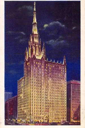 USA Chicago The Chicago Temple Building by night Noord-Amerika HC51129 Ostatnia szansa