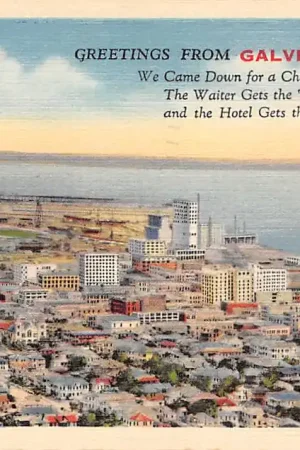 USA Galveston Texas Greetings 1938 Noord-Amerika America HC51384 Oferta