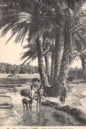 Algerije Alger Petits Beigneurs dans la Segula Scenes et Types Afrika HC35883 Ekspresowa dostawa