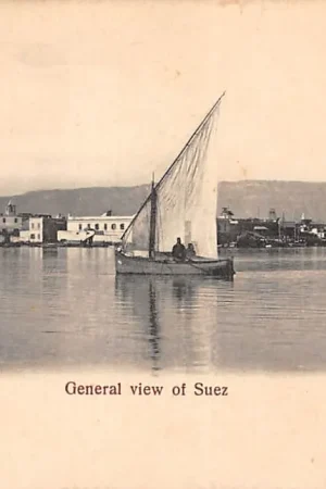 Egypte General view of Suez 1900 Egypt Afrika HC35031 Najlepsza cena