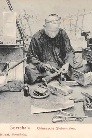 Niska cena Nederlands-Indië Soerabaja Chineesche Slotenmaker Surabaya Indonesië Indonesia Azië HC34390