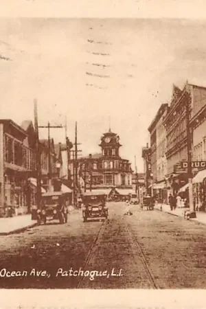 Nowość USA Patchogue Scene on Ocean Eve 1927 New York Noord-Amerika America HC34281