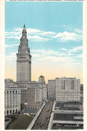 Rabat USA Cleveland Ohio Union Terminal Group Showing Train Subway Noord-Amerika America HC34256