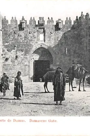 Israël Jerusalem Damascus Gate Azië HC34651 Promocja
