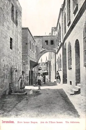 Israël Jerusalem Ecco homo Bogen Via Dolorosa 1900 Azië HC34645 Oferta limitowana