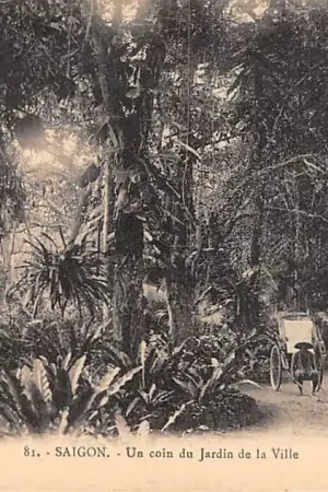 Vietnam Saigon Ho Chi Minhstad Un coin du Jardin de la Ville Azië HC18908 Popularny