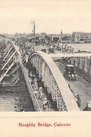 Promocja India Calcutta Kolkata Hooghly Bridge Azië HC18833