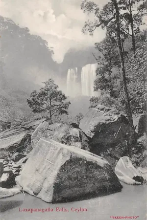 Promocja Ceylon Sri Lanka Laxapanagalla Falls 1910 Azië HC7376