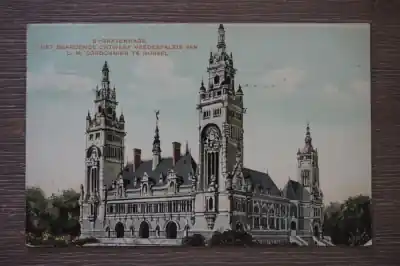 Premium Den Haag Het bekroonde ontwerp Vredepaleis van L. M. Cordonnier te Rijssel