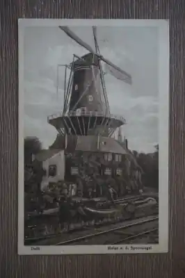 Delft Molen aan de Spoorsingel Autentyczny