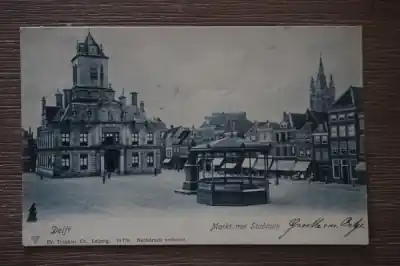 Bezpieczna płatność Delft Markt en Stadhuis