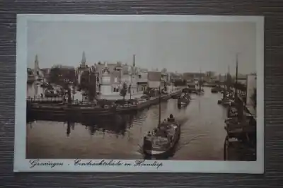 Oryginalny Groningen Eendrachtskade en Hoendiep