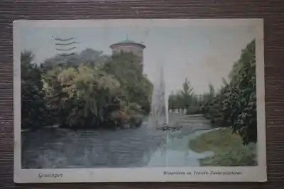 Groningen Watertoren en Fontein Zuiderplantsoen Zwrot pieniędzy