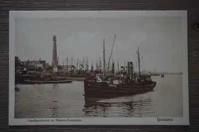 IJmuiden Visschershaven en binnen Vuurtoren Niska cena