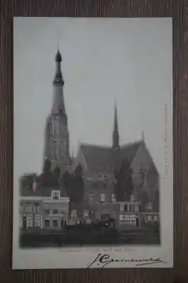 Autentyczny Leeuwarden Kath Kerk met toren