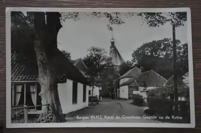 Bergen Karel de Grotelaan Gezicht op de ruine Oferta limitowana