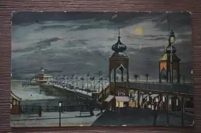 Oryginalny Scheveningen Koningin Wilhelmina Wandelhoofd