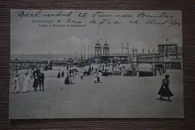 Scheveningen Gezicht op Boulevard en Wandelhoofd Wysoka jakość