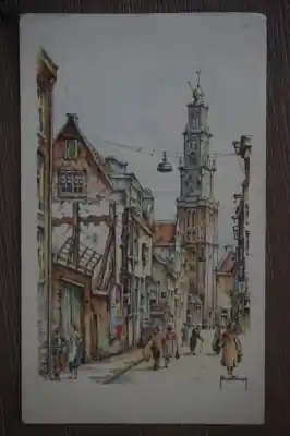 Amsterdam Jordaan met Westertoren Popularny