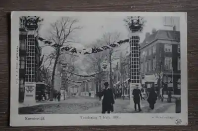 Darmowa dostawa Den Haag Kneuterdijk versiering 7 Feb. 1901