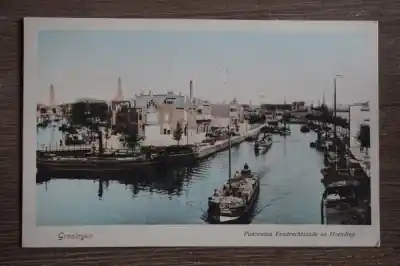 Groningen Panorama Eendrachtskade en Hoendiep Szybka dostawa