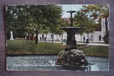 Schiedam Koning Willem fontein in het park Ostatnia szansa