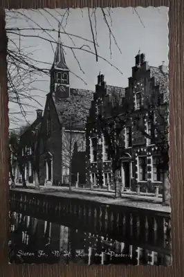 Sloten N. H. Kerk met pastorie Autentyczny