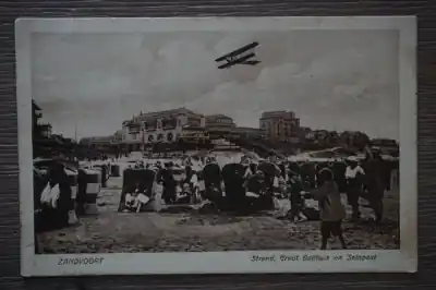 Zandvoort Strand Groot badhuis en Seinpost Kup teraz