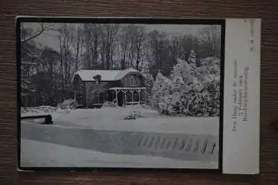 Den Haag onder de sneeuw. Boschwachterswoning Wysoka jakość