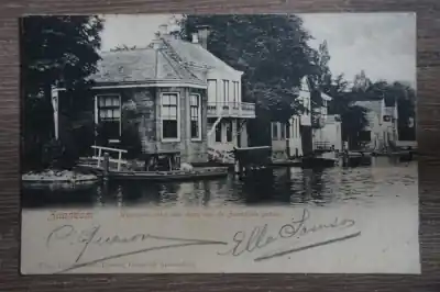 Zaandam Westzijde nabij den dam van de Zaanzijde gezien Oryginalny