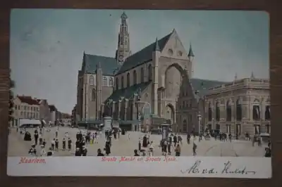 Haarlem Groote markt en Groote kerk Darmowa dostawa
